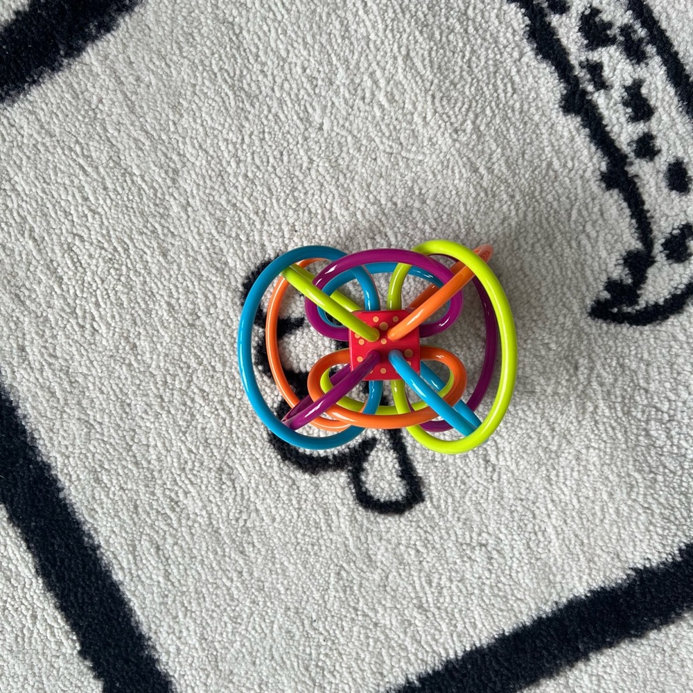 Gently Used Manhattan Toy Winkel Rattle & Sensory Teether Toy